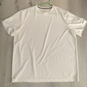 white athletic quick dry tee XL NWOT